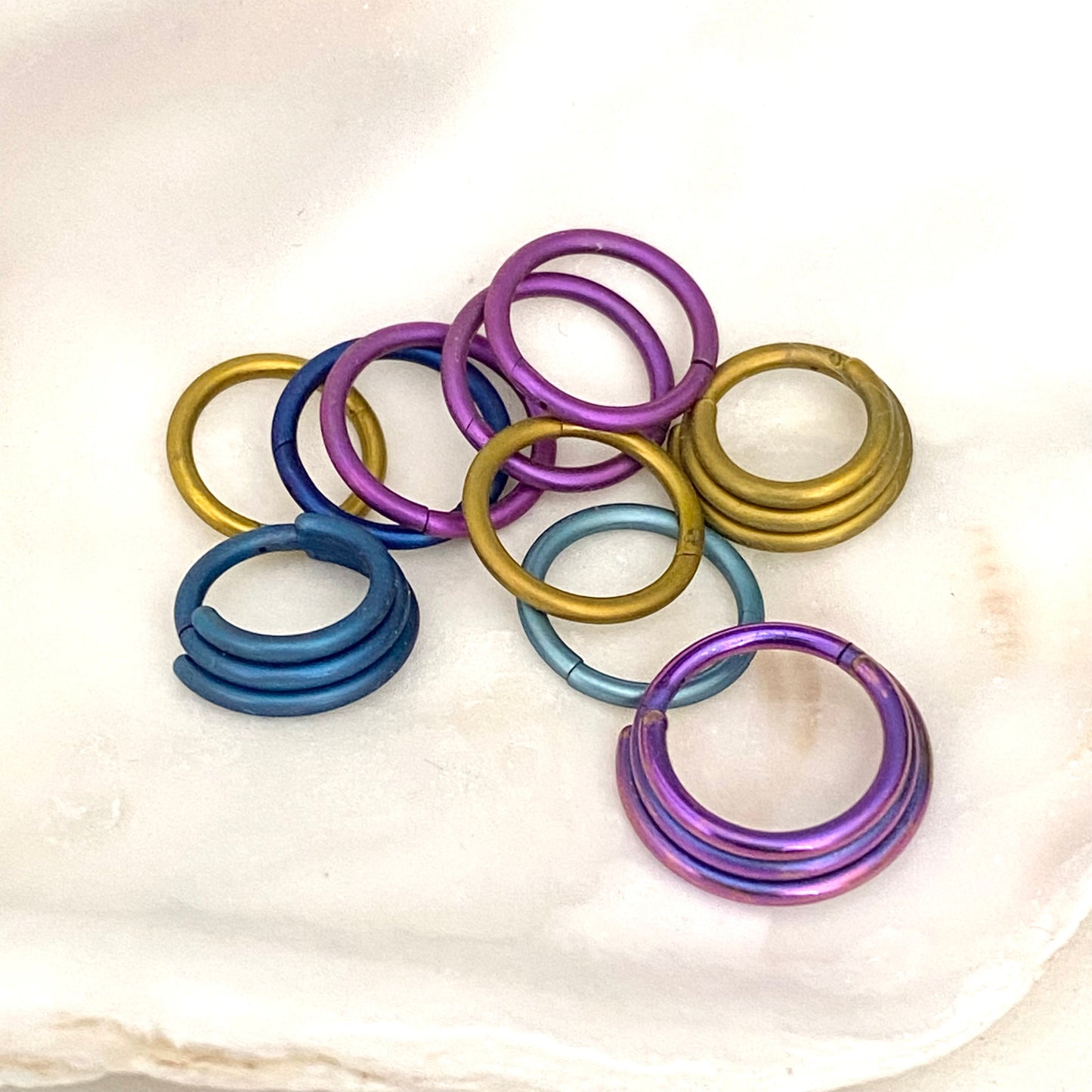 Re-Anodizing service of Titanium jewellery