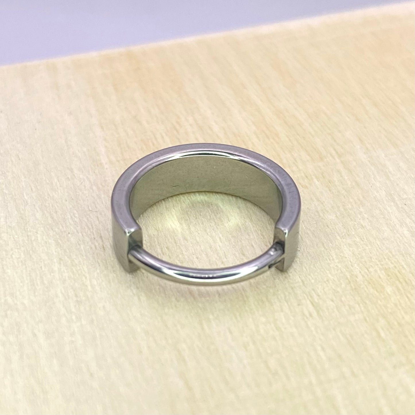 4mm Wide Band Conch Hoop or Lobe, Cartilage Earring Implant Grade Titanium Clicker Size: 1.2 x 11 x4mm and 1.2 x 8 x 4mm