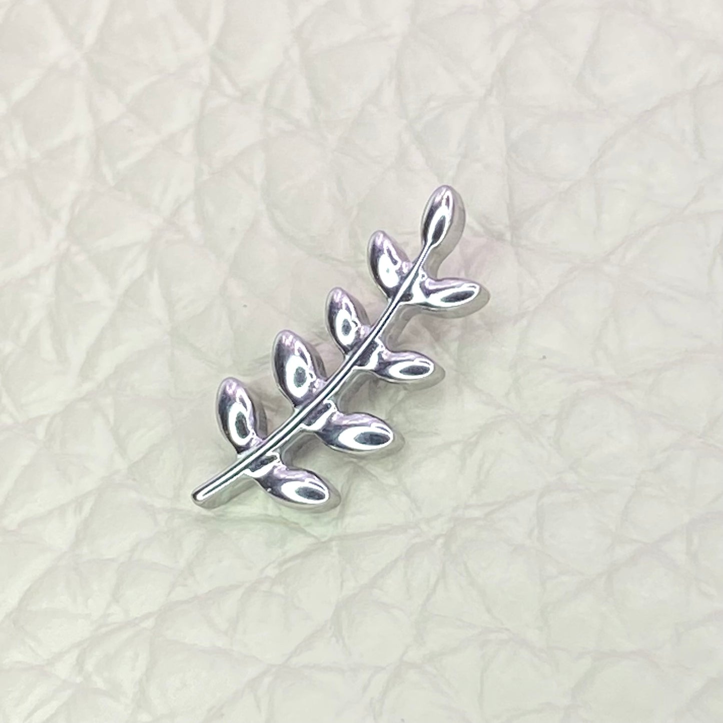 LEAFY BRANCH Internal Thread Top Medical grade titanium ASTM F136 Labret Stud for Lobe Helix Tragus  size:1.2 x 6/8/10mm