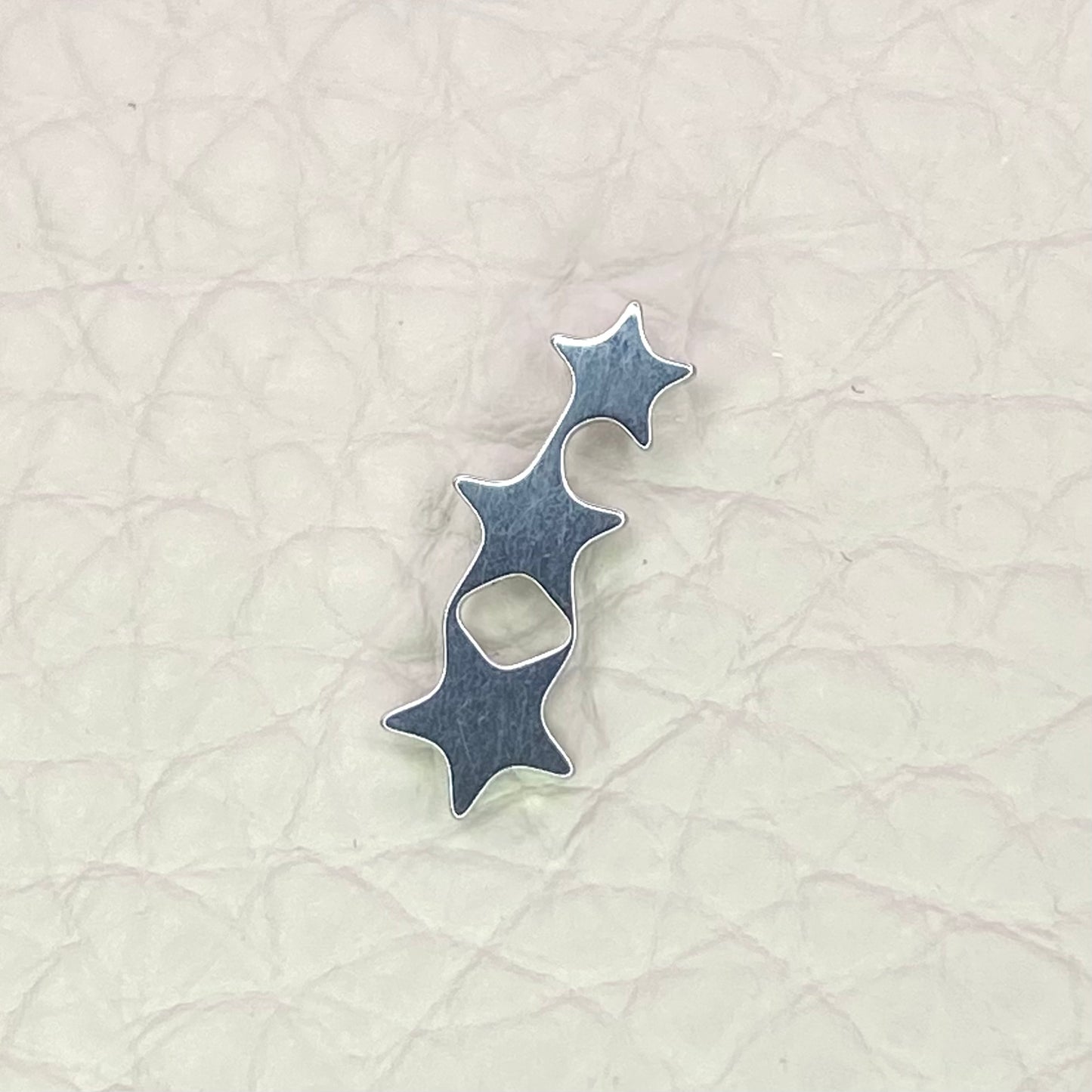 TRI - STAR Top Medical Grade ASTM F136 Titanium Internal Thread Labret Ear Jewellery Lobe, Cartilage, Tragus, Flat Piercing Earring