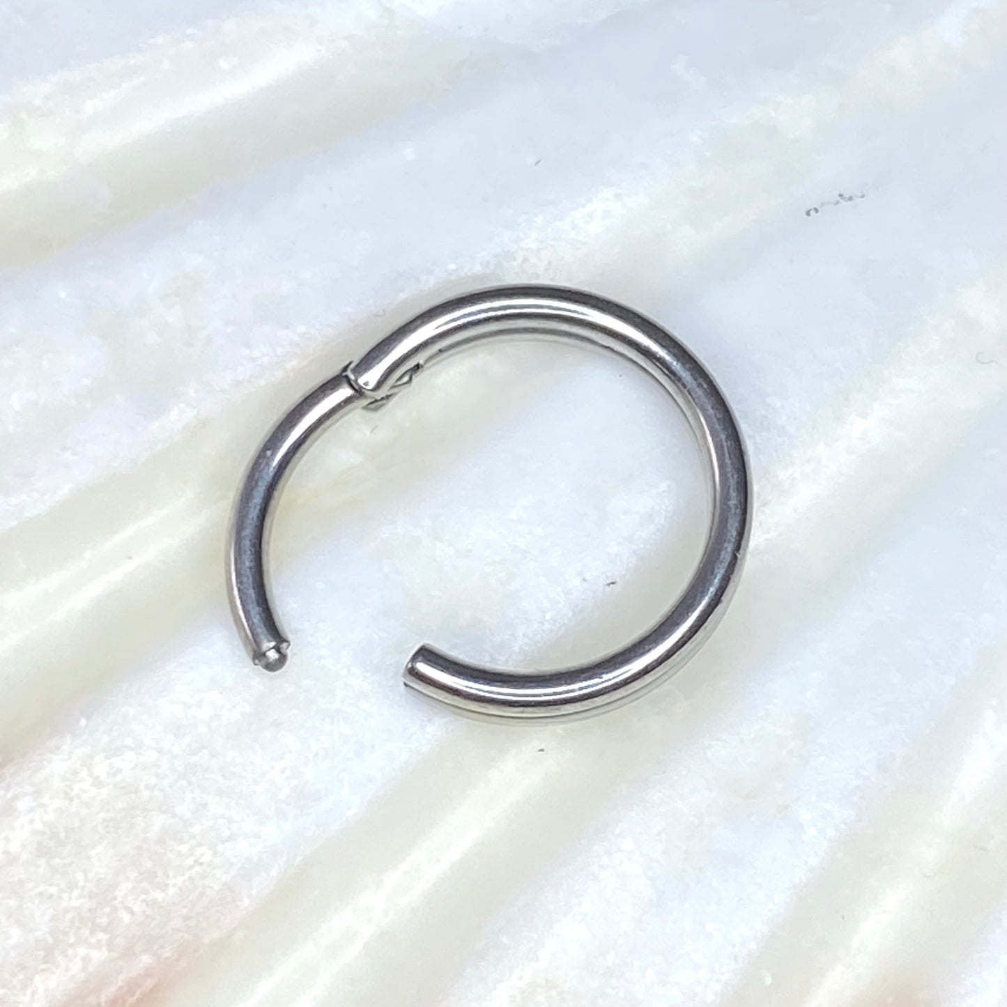 DOUBLE Band Implant Grade Titanium Hoop Clicker Earring Lobe and Cartilage Ring