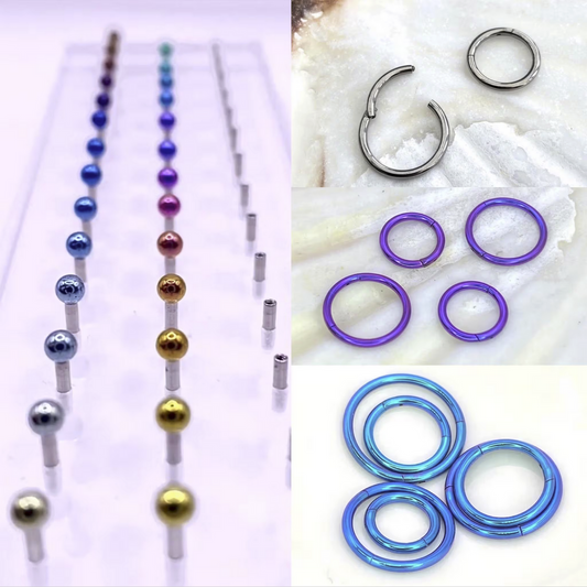 Medical Grade Titanium Hinged Seamless Segment Ring Clicker Hoop for Conch, Tragus, Helix, Lobe, Nose, Septum Piercings