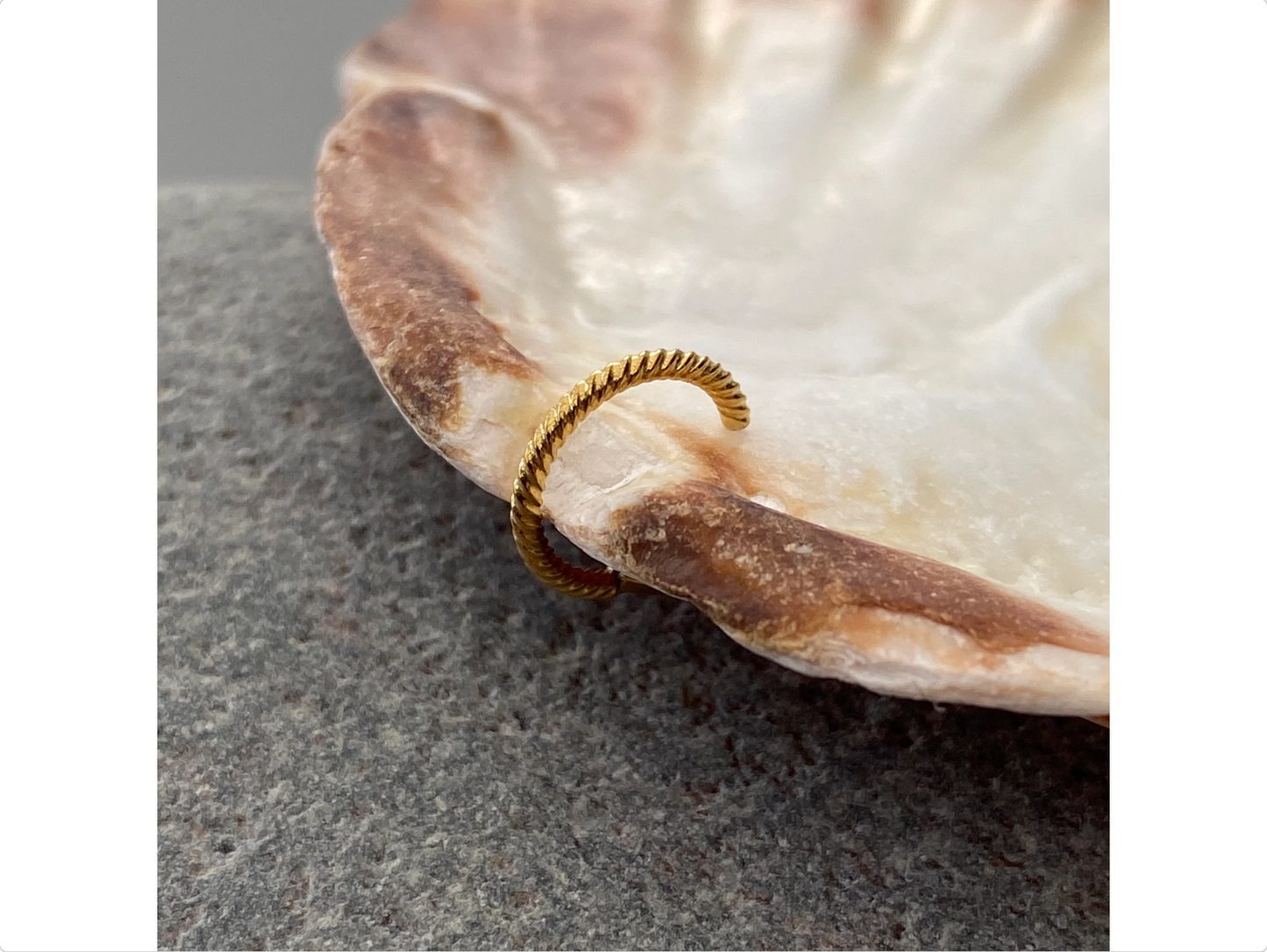 PVD Gold Twisted Rope 316L Surgical Steel Hinged Ring Clicker Ring Cartilage Tragus Helix Daith Earrings size: 1.2 x 6/8/10/12mm
