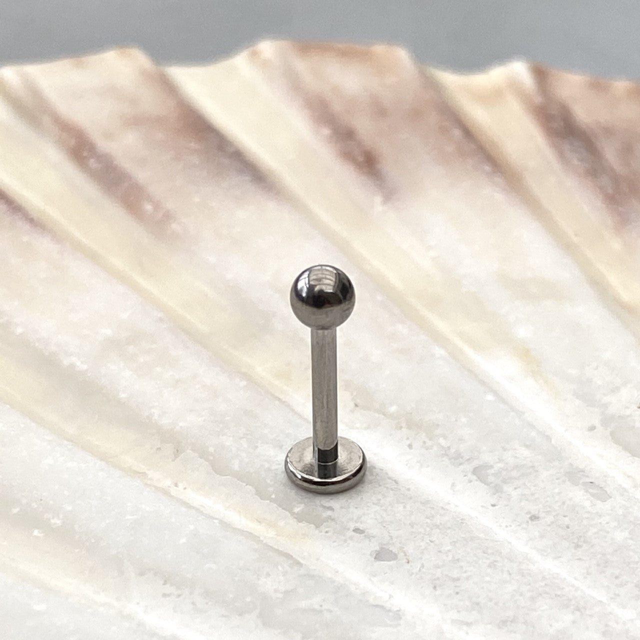 INTERNAL Thread Medical Grade Titanium Plain LABRET Stud Labret Earring 1.2 x 6/8/10mm Lobe Helix Conch Tragus Earrings 3mm ball