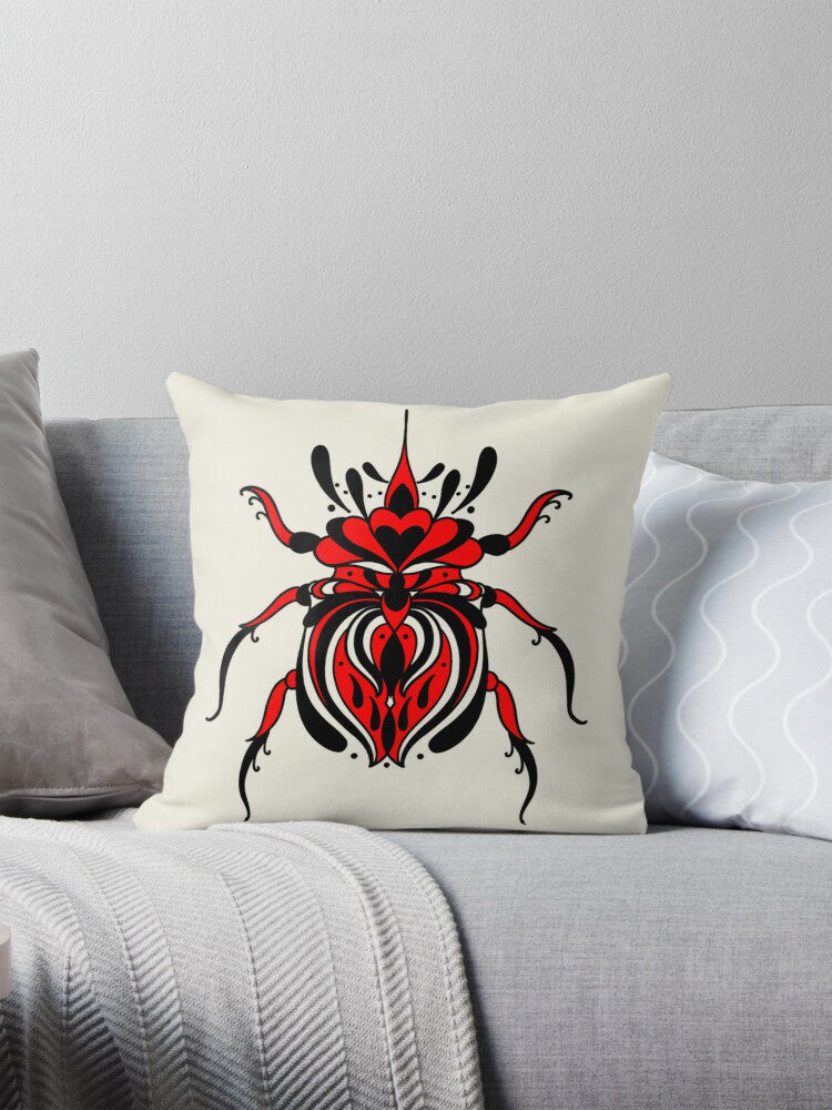 Stunning Horn Beetle Artwork - Fine Line Design Meets Hungarian Culture, Coloured version SVG, PNG, JPG