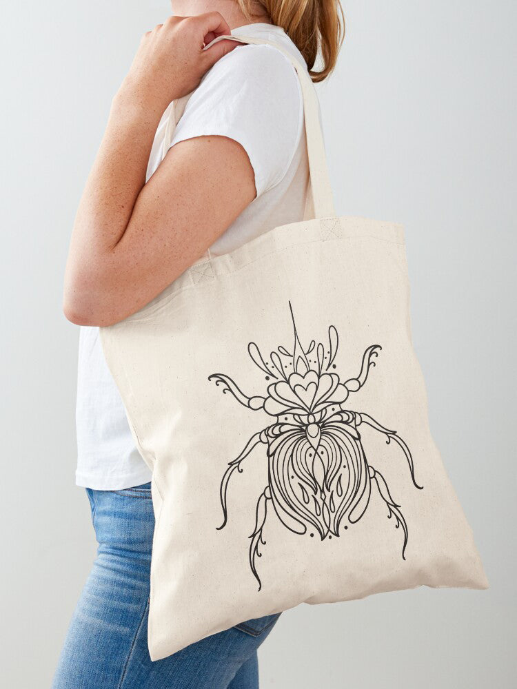 Stunning Horn Beetle Artwork - Fine Line Design Meets Hungarian Culture, SVG, PNG, JPG