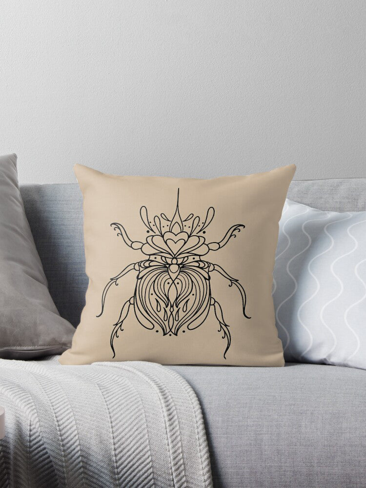 Stunning Horn Beetle Artwork - Fine Line Design Meets Hungarian Culture, SVG, PNG, JPG